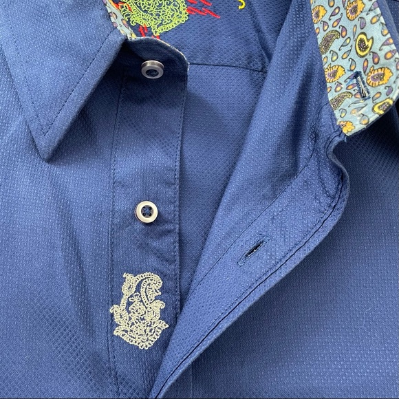 Robert Graham blue dress shirt - Picture 3 of 8